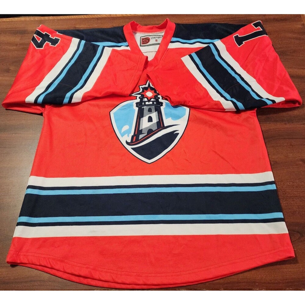 Dangler Sport Lighthouse Hockey New York Islanders Orange Jersey #47 Size S